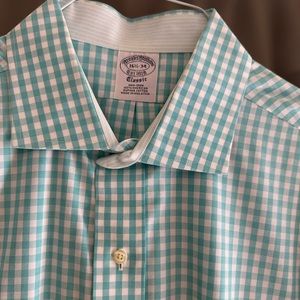 Brooks brothers gingham check dress shirt